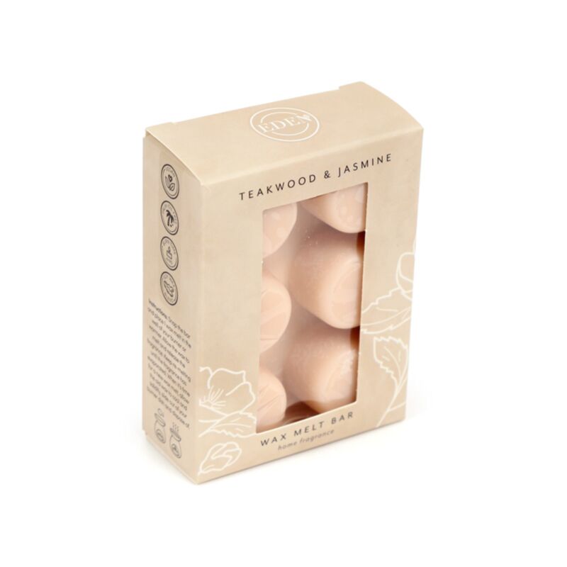 Set de 6 Ceras Artesanales Madera de Teca y Jazmín | Equilibrio, Sensualidad y Paz Interior Esotergia