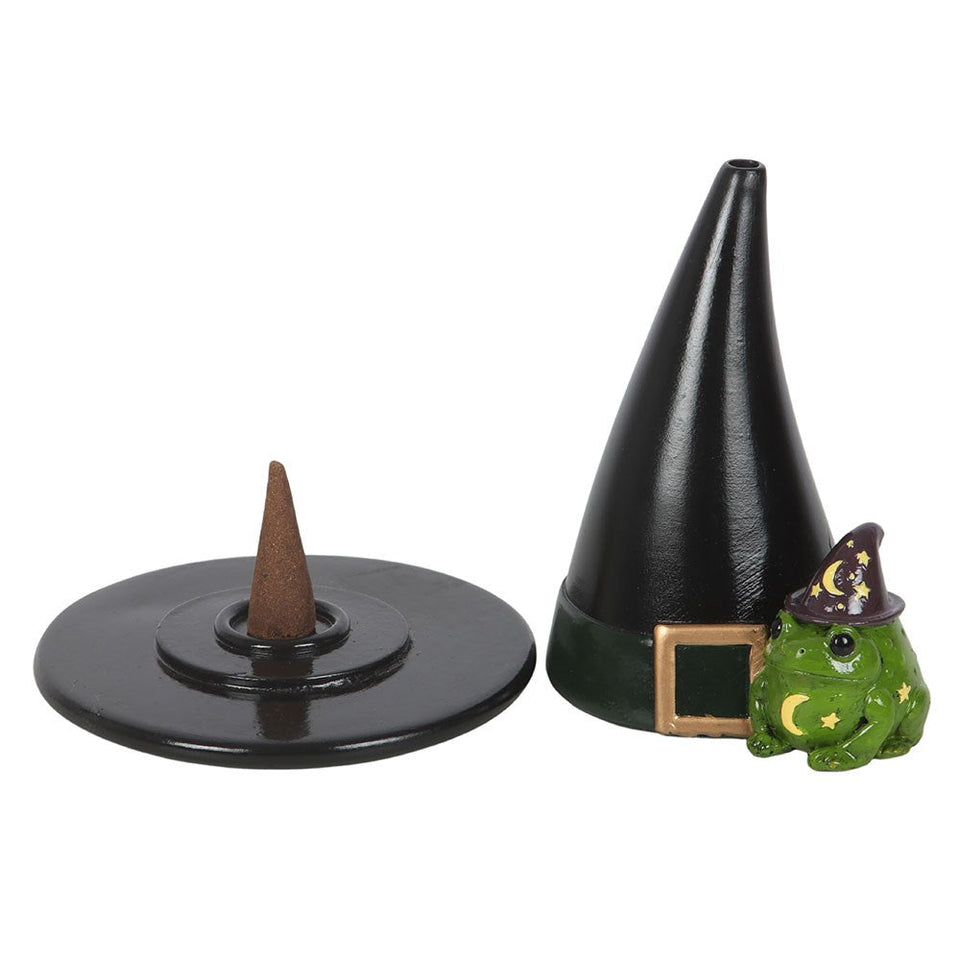 Quemador de Incienso en Cono "Sombrero de Bruja y Sapo Mágico" Esotergia