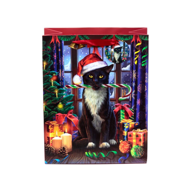 Bolsa de Regalo Navidad Gato Krampus de Lisa Parker | Misterio y Magia de Yule Esotergia Tienda
