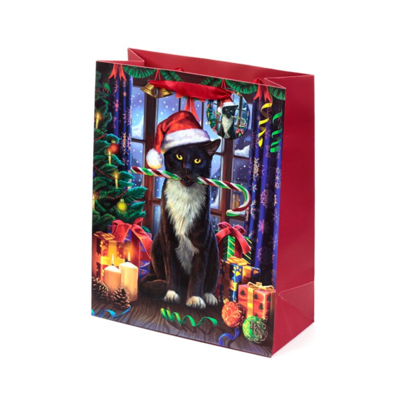 Bolsa de Regalo Navidad Gato Krampus de Lisa Parker | Misterio y Magia de Yule Esotergia Tienda