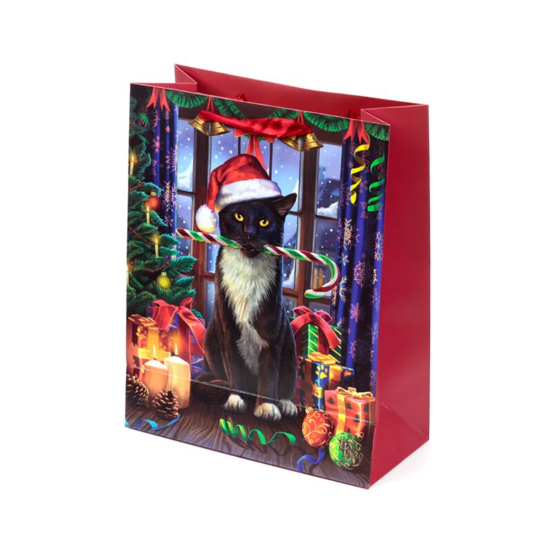 Bolsa de Regalo Navidad Gato Krampus de Lisa Parker | Misterio y Magia de Yule Esotergia Tienda