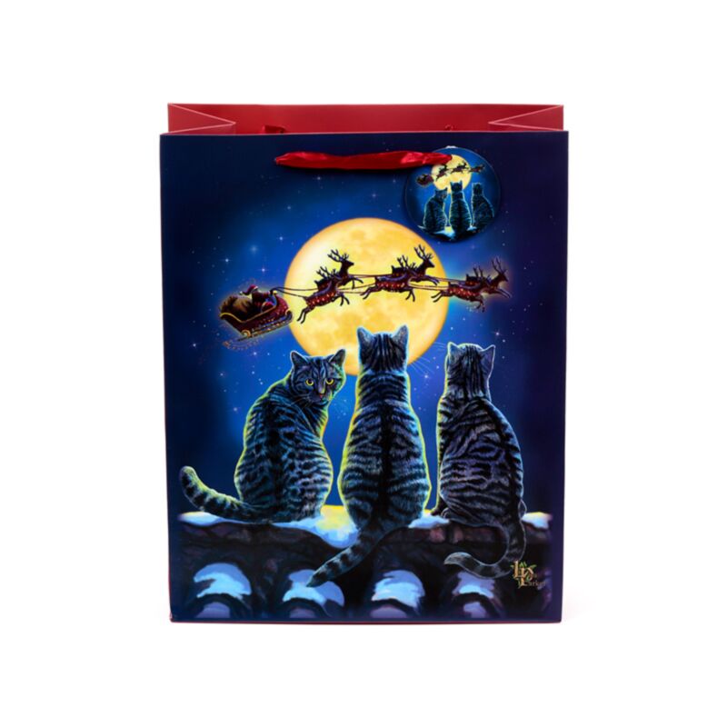 Bolsa de Regalo "Gatos de Navidad" de Lisa Parker | Magia Familiar y Luz de Yule Esotergia Tienda