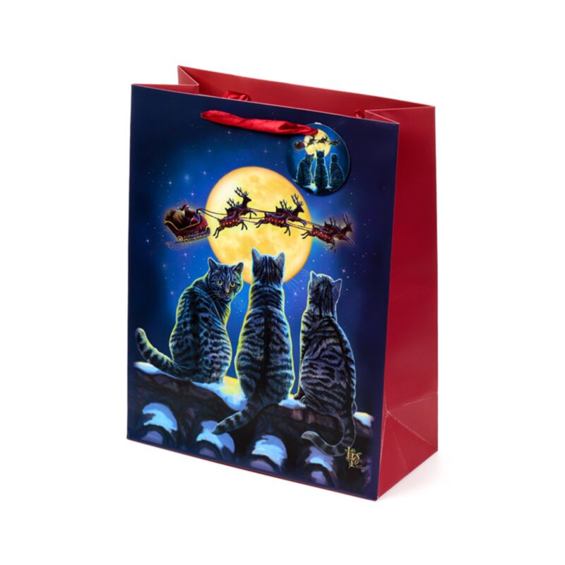 Bolsa de Regalo "Gatos de Navidad" de Lisa Parker | Magia Familiar y Luz de Yule Esotergia Tienda