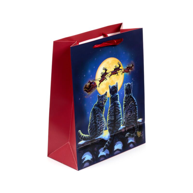 Bolsa de Regalo "Gatos de Navidad" de Lisa Parker | Magia Familiar y Luz de Yule Esotergia Tienda