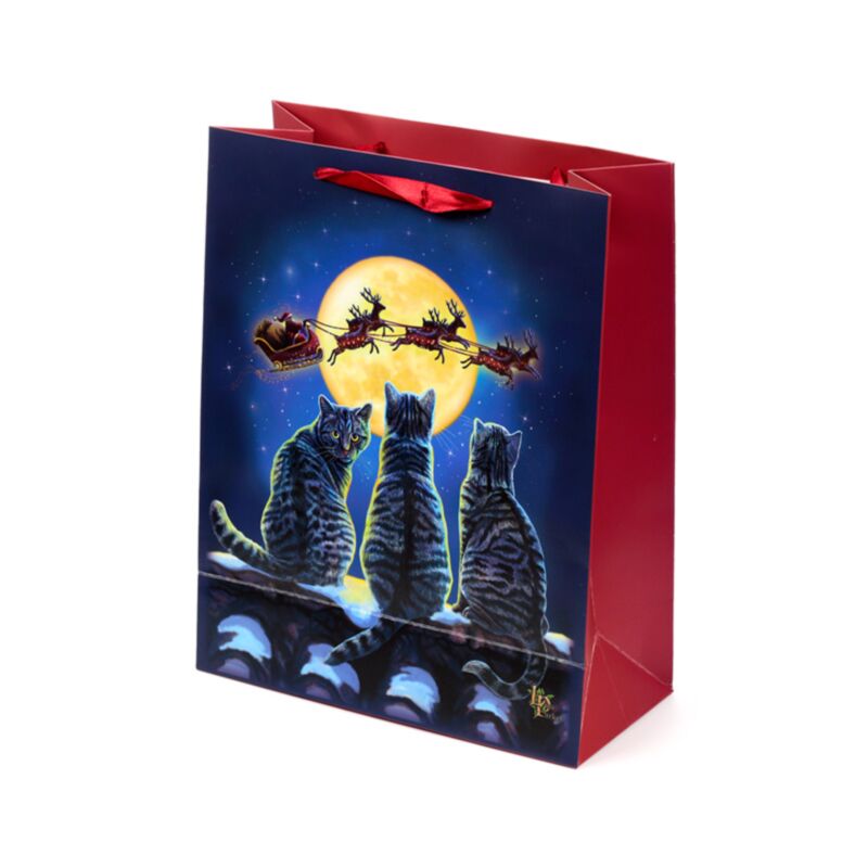 Bolsa de Regalo "Gatos de Navidad" de Lisa Parker | Magia Familiar y Luz de Yule Esotergia Tienda