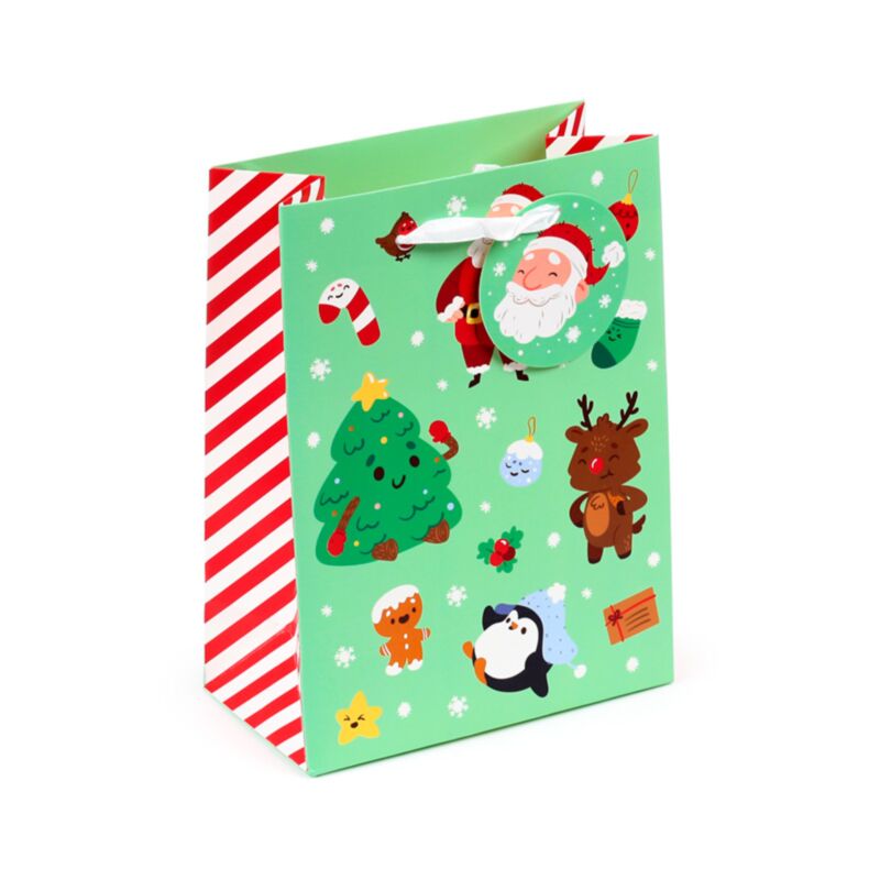 Bolsa de Regalo Navidad Jingle Bunch Mediana | Alegría, Alta Vibración y Magia Festiva Esotergia Tienda