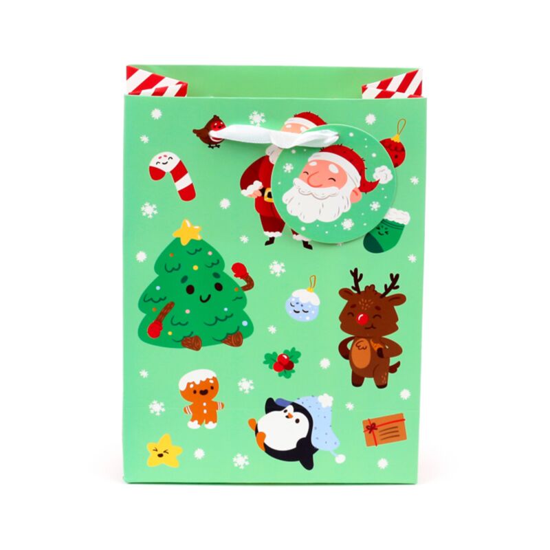Bolsa de Regalo Navidad Jingle Bunch Mediana | Alegría, Alta Vibración y Magia Festiva Esotergia Tienda