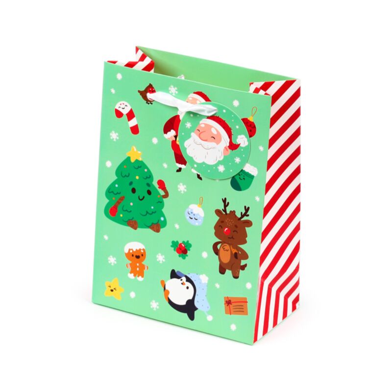 Bolsa de Regalo Navidad Jingle Bunch Mediana | Alegría, Alta Vibración y Magia Festiva Esotergia Tienda