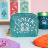 Bolsa de Terciopelo Bordada con tu Signo del Zodiaco | Magia y Protección Astrológica Esotergia