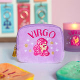Bolsa de Terciopelo Bordada con tu Signo del Zodiaco | Magia y Protección Astrológica Esotergia