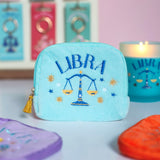 Bolsa de Terciopelo Bordada con tu Signo del Zodiaco | Magia y Protección Astrológica Esotergia