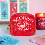 Bolsa de Terciopelo Bordada con tu Signo del Zodiaco | Magia y Protección Astrológica Esotergia