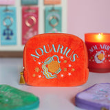 Bolsa de Terciopelo Bordada con tu Signo del Zodiaco | Magia y Protección Astrológica Esotergia