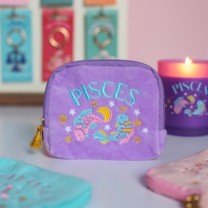Bolsa de Terciopelo Bordada con tu Signo del Zodiaco | Magia y Protección Astrológica Esotergia