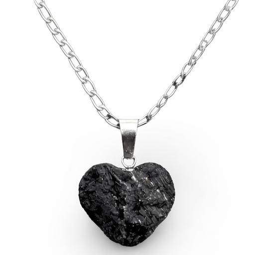 Colgante Corazón de Turmalina Negra (sin collar) Esotergia