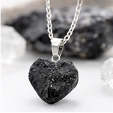 Colgante Corazón de Turmalina Negra (sin collar) Esotergia
