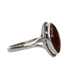 Anillo de Ámbar Bohemio en Plata de Ley 925 | Sabiduría Ancestral y Energía Solar Merlin Tienda