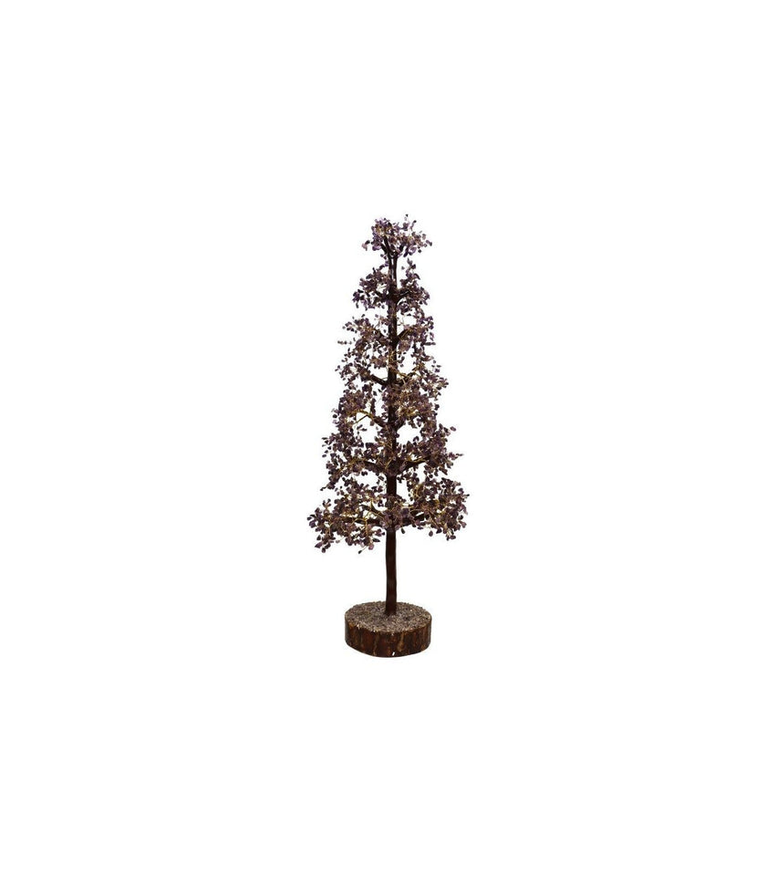 Árbol de Amatista Grande con Base de Madera | Transmutación y Paz Esotergia Tienda
