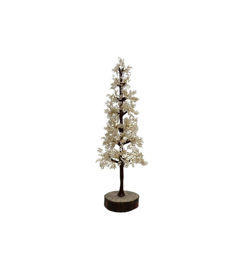 Árbol de Cuarzo Grande con Base de Madera | Claridad y Purificación Esotergia Tienda
