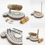 Quemador Artesanal de Palo Santo, Salvia, Ruda, Atados  | Purificación Esotergia