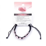 Pulsera de Cuarzo Rosa en Macramé (8 mm) | Paz Interior y Amor Incondicional Esotergia