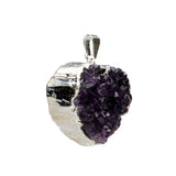 Colgante Corazón Drusa Amatista | Calma Espiritual y Protección Merlin Tienda