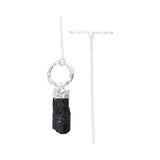 Colgante Turmalina Bruta Desmontable | Joyería Protección en Plata Esotergia