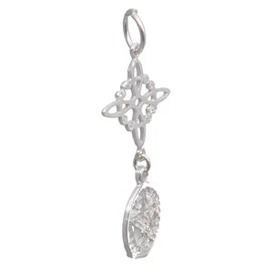 Colgante de Plata de Ley con Doble Protección – Tetragrammatón + Nudo de Bruja | Amuleto de Poder