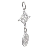 Colgante de Plata de Ley con Doble Protección – Tetragrammatón + Nudo de Bruja | Amuleto de Poder
