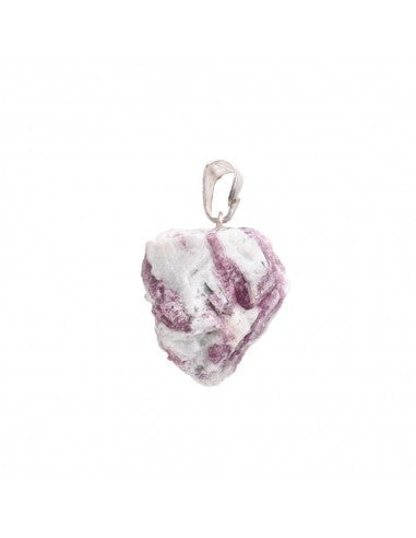 Colgante de Turmalina Rosa en Bruto | Sanación, Amor y Equilibrio Merlin Tienda