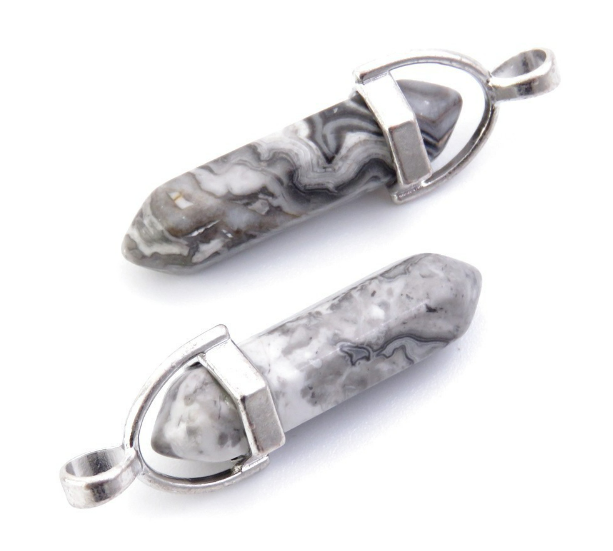 Gray Jasper Pendant