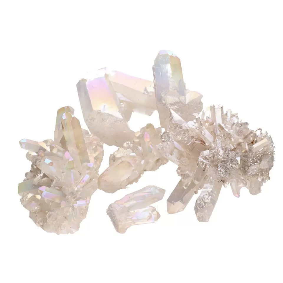 Drusa de Cuarzo Aqua Aura Natural – Elevación Espiritual y Protección Energética | 3 a 10 cm