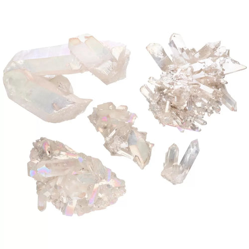 Drusa de Cuarzo Aqua Aura Natural – Elevación Espiritual y Protección Energética | 3 a 10 cm