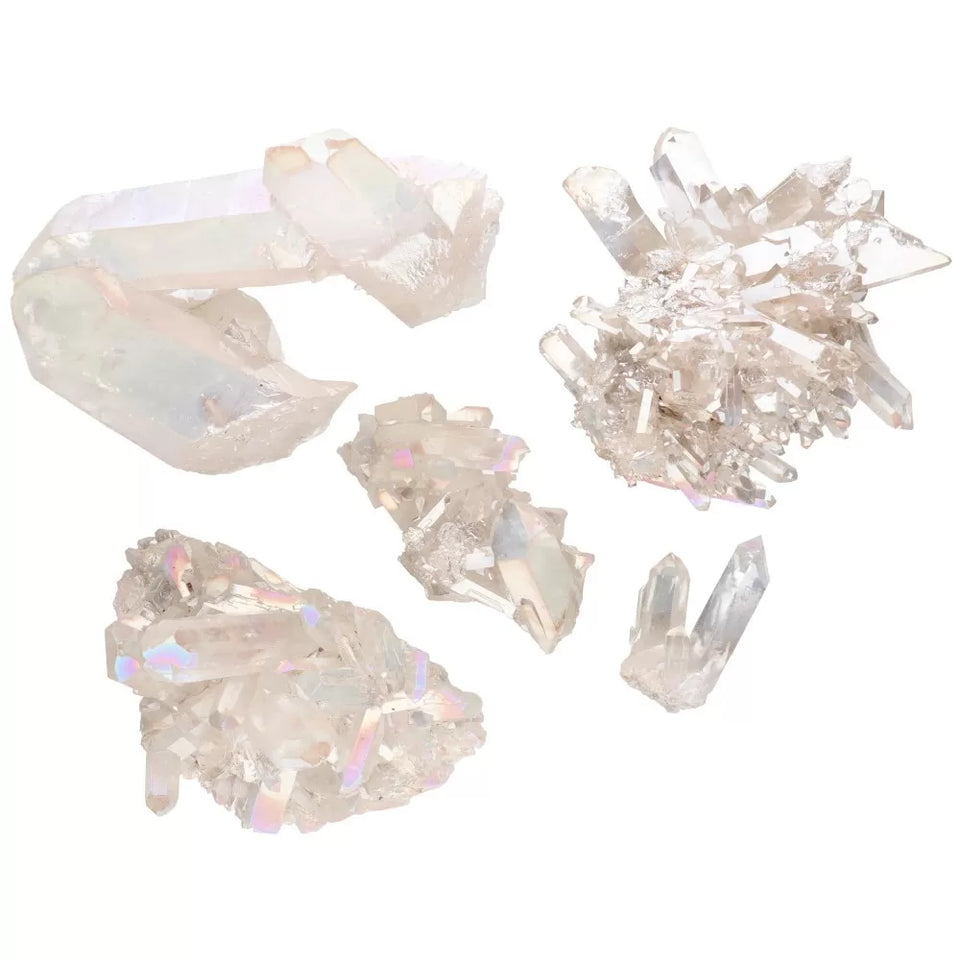 Drusa de Cuarzo Aqua Aura Natural – Elevación Espiritual y Protección Energética | 3 a 10 cm