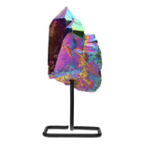 Peana de Cuarzo Aqua Aura Titanio (Brasil) | Vitalidad y Alineación Esotergia Tienda