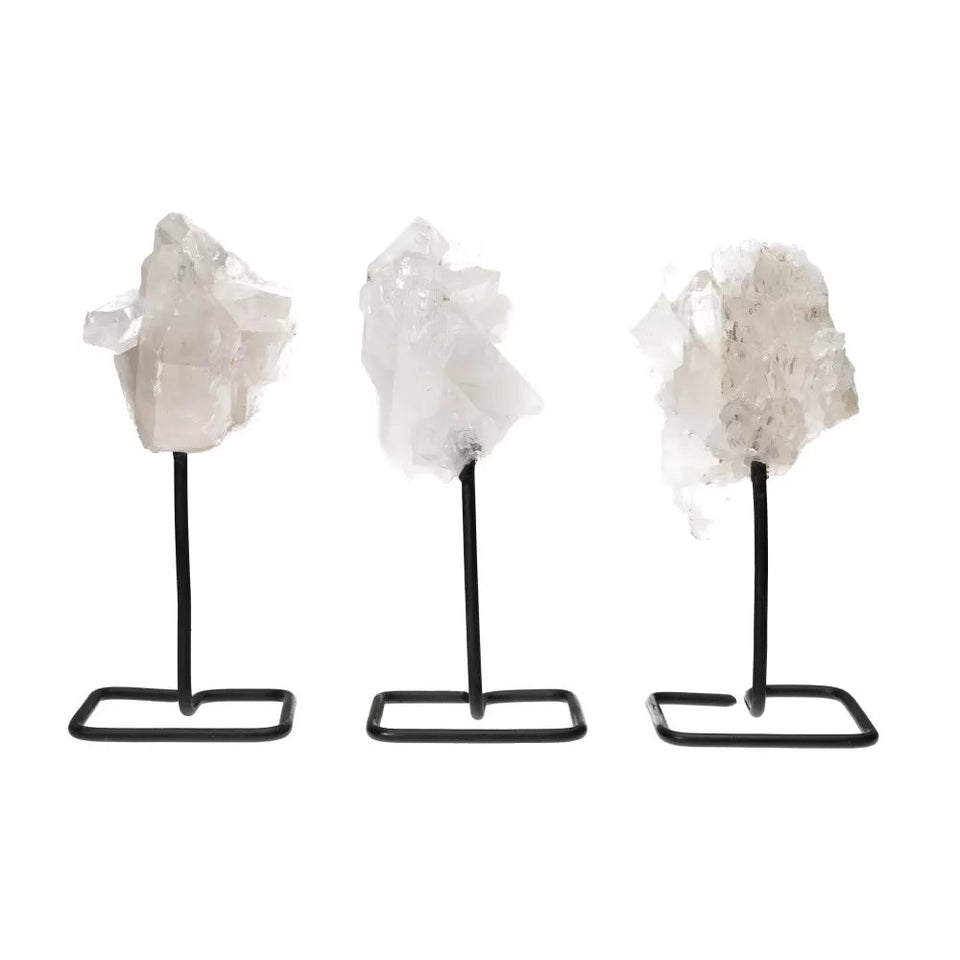 Peana Drusa de Cuarzo Blanco Natural (Brasil) – Luz, Claridad y Purificación Esotergia Tienda