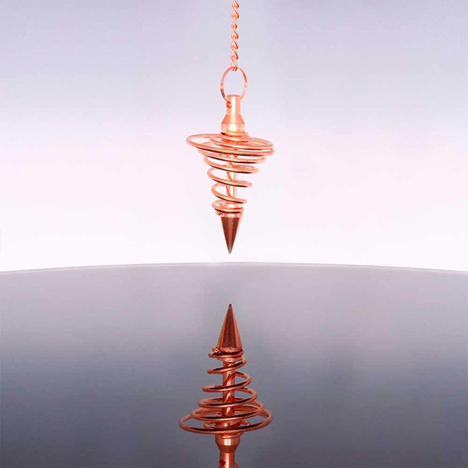 Large Copper Spiral Pendulum