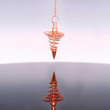 Large Copper Spiral Pendulum