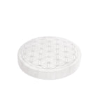 Placa Circular de Selenita Flor de la Vida | Purificación y Geometría Sagrada Esotergia