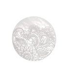 Placa Circular de Selenita Flores | Purificación y Florecimiento Espiritual Esotergia