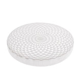 Placa Circular de Selenita Geometría Sagrada (10cm) | Purificación y Recarga Energética Esotergia