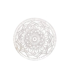 Placa Circular de Selenita Mandala | Purificación y Centro Espiritual Esotergia