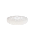 Placa Circular de Selenita Cubo de Metatrón | Purificación y Protección Universal Esotergia