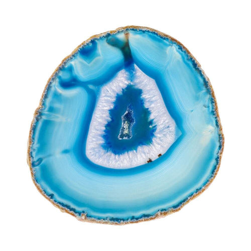 Placa de Ágata Azul Mediana – Decoración y Energía Espiritual