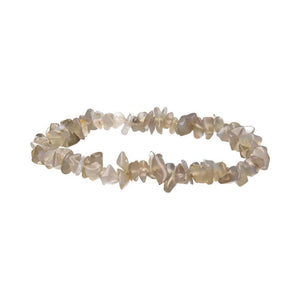 Dark Gray Agate Chip Bracelet