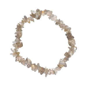 Pulsera Chip de Ágata Gris Oscuro - Esotergia Tienda