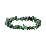 Pulseira Zoisite Chip com Rubi