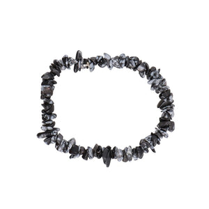 Nevada Obsidian Chip Bracelet