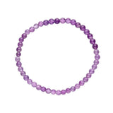Pulsera de Amatista Natural – Elige 4 mm, 6 mm u 8 mm Esotergia