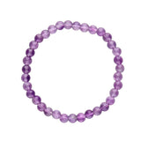 Pulsera de Amatista Natural – Elige 4 mm, 6 mm u 8 mm Esotergia